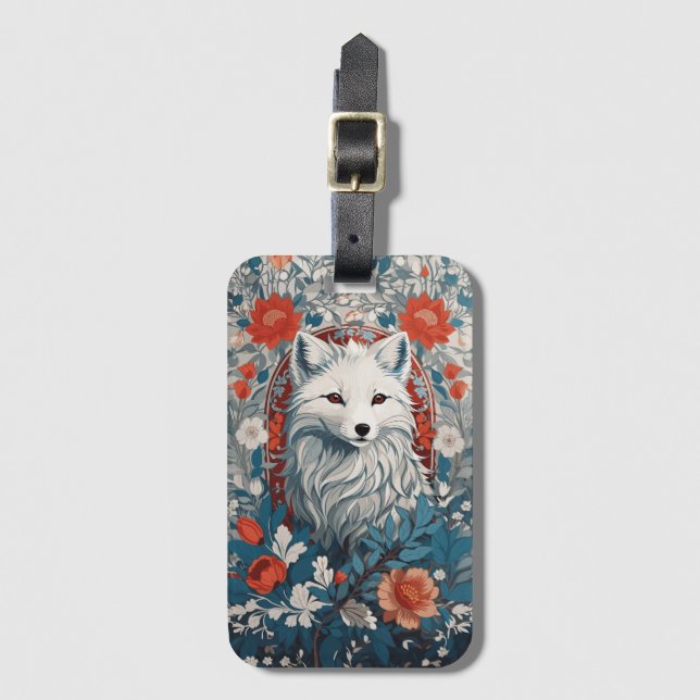 Artische Foxenwelt Gepäckanhänger (Vorderseite Vertikal)