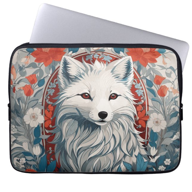 Artische Foxenwelt Laptopschutzhülle (Vorderseite)