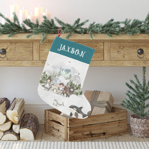 Artisches Adventure - Weihnachten Personalisiert Kleiner Weihnachtsstrumpf