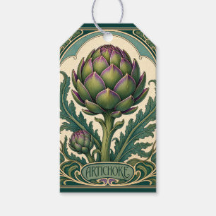Artischocke im Jugendstil - Vintage Küchenkunst Geschenkanhänger