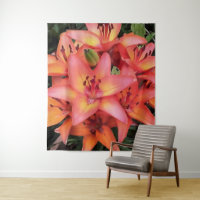 Artisitc Coral Colored Garden Lilies