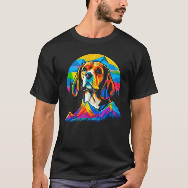 Artist Beagle Dog T-Shirt (Vorderseite)
