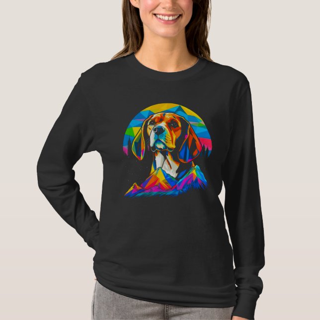 Artist Beagle Dog T-Shirt (Vorderseite)