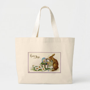Artist Easter Bunny Jumbo Tote Bag Jumbo Stoffbeutel