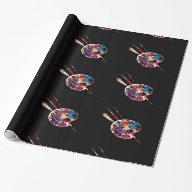 ARTIST FARBE PALETTE GESCHENKPAPIER (Ungerollt)