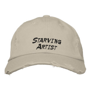 Artist Funny Hat verhungern Bestickte Baseballkappe