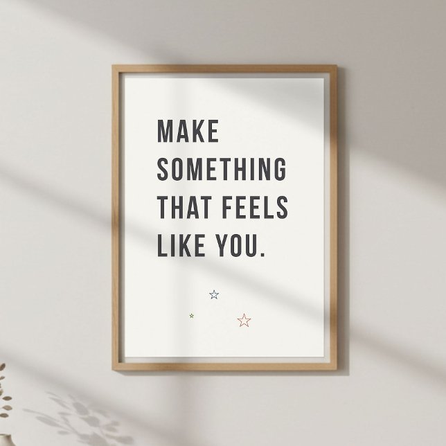 Artist Inspiration Quote. Minimal Creative Poster (Von Creator hochgeladen)