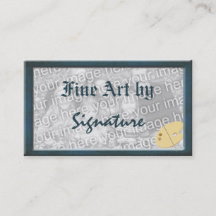 Artist Palette Foto Frame Fine Art Business Card Visitenkarte