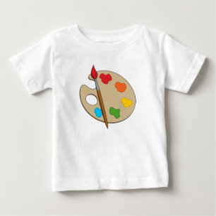 Artist Palette mit Pinsel Baby T-shirt