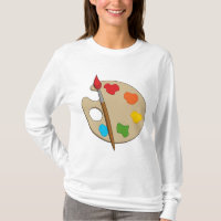 Artist Palette mit Pinsel