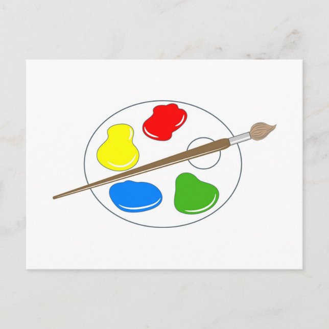 Artist Palette Postkarte (Vorderseite)