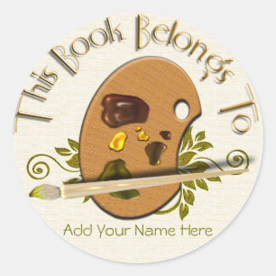 Artist Palette Runder Aufkleber