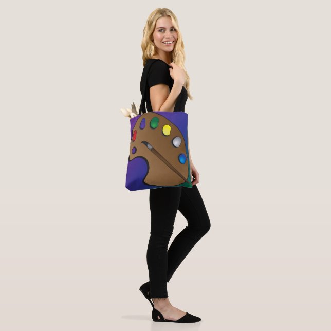 Artist Palette Themed Shoulver-Tasche (Am Model)