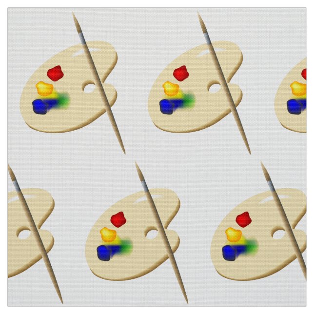 Artist Palette und Brush Stoff (Muster)