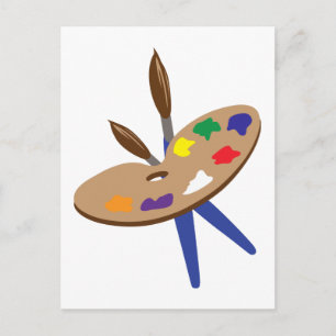 ARTIST PALLET POSTKARTE