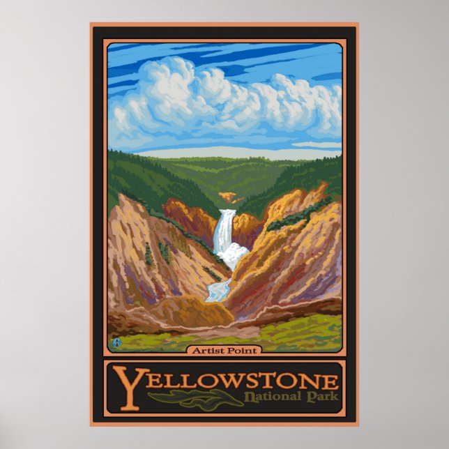 Artist Point - Yellowstone Nat'l Park Poster (Vorne)