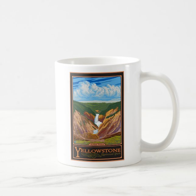 Artist Point - Yellowstone Nat'l Park Tasse (Rechts)