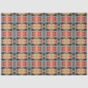 Artist Red Gray Orange Large Abstrakt Geometric Seidenpapier