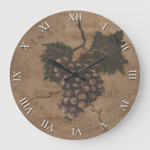 Artist Series Clock - Tuscan Wine Clock Große Wanduhr