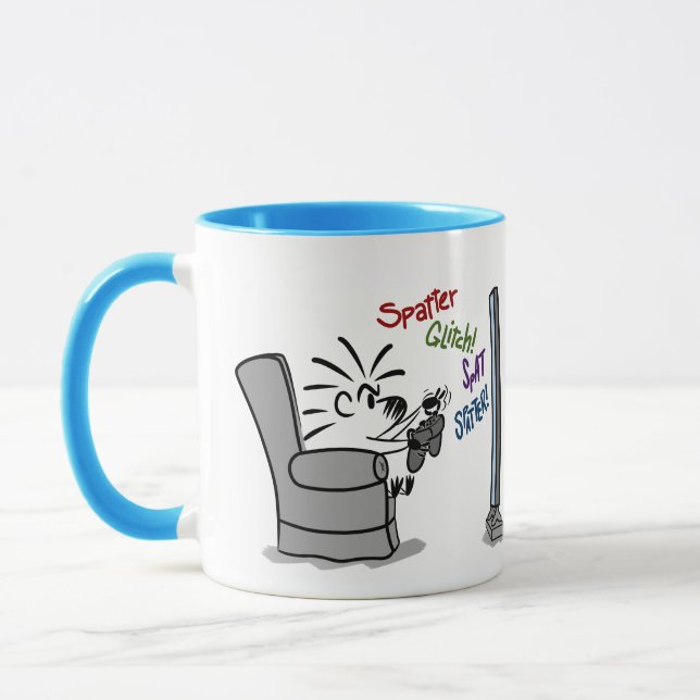 ARTIST - VIDEO GAMER Tasse von Jeff Willis Art (Links)
