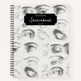 Artist Zeichnend Art Sketchbook Individuelle Name Notizbuch
