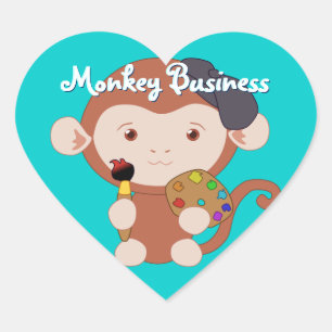 Artiste Monkey Stickers