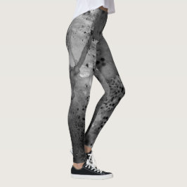 Artistic Abstract Psychedelic Color Burst Opaque Leggings