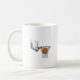 Artistic basketball ceramic mug, ideal sports gift kaffeetasse