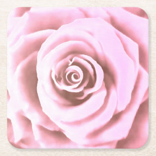 Artistic Big Bale Pink Rose Rechteckiger Pappuntersetzer