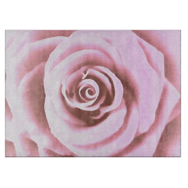 Artistic Big Bale Pink Rose Schneidebrett (Vorderseite)