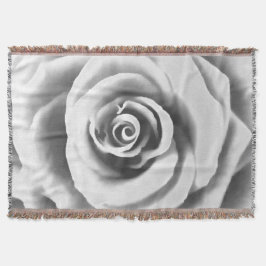 Artistic Big White Rose Decke