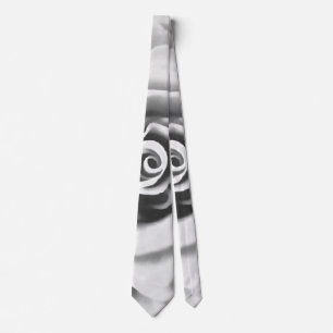 Artistic Big White Rose Krawatte