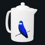 Artistic Blue Bird Tree Schlucken<br><div class="desc">Dieser lebendige blaue Vogel ist eine Baumschlucht. Baumschwäne sind niedliche Singvögel,  die in Nordamerika beheimatet sind. In unserem Shop finden Sie viele weitere Geschenke für Vogelbeobachter und Tierfreunde. Original Artwork von Lucky Wings Artwork</div>