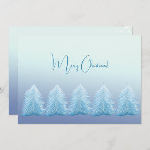 Artistic Blue Silver Nordic Frohe Weihnachten