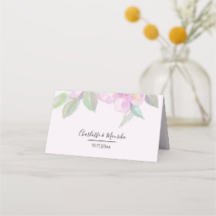 Artistic Boho Floral Watercolor Art Platzkarte