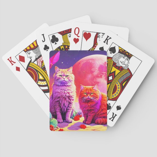 Artistic Cat Poker Cards Spielkarten (Rückseite)