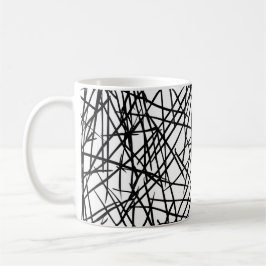 Artistic Chaotic Line Scribble Design 🎨 Kaffeetasse