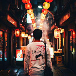 Artistic Cherry Blossom Cat Soccer For Japanese Ar T-Shirt