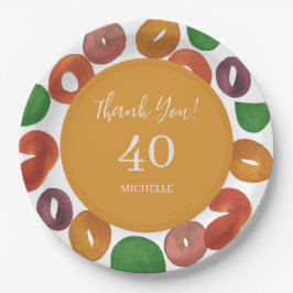 Artistic Colorful Fall Paper Plate Pappteller