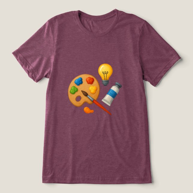 Artistic Essence – Creative Life Inspiration Desig Tri-Blend Shirt (Design Vorderseite)