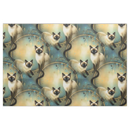 Artistic Fabric Panel Cats Stoff