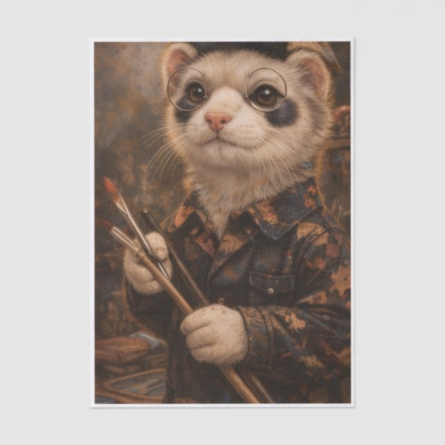 Artistic Ferret  Seidenpapier (Vorderseite)