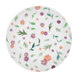 Artistic floral chopping board - Geschenk für die  Schneidebrett