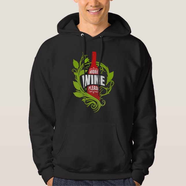 Artistic Gatherings Of Lovable Wine Humorous Quote Hoodie (Vorderseite)