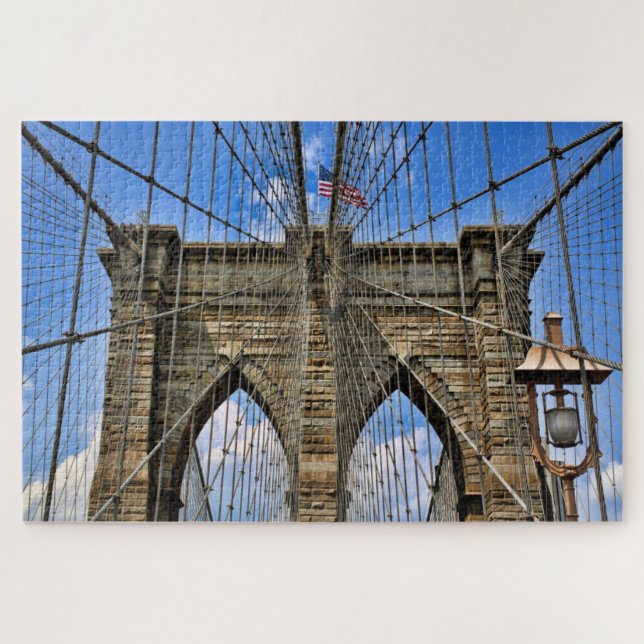 Artistic Graphics, Brooklyn Bridge, New York, Puzzle (Horizontal)
