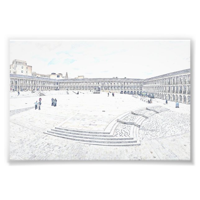 Artistic Halifax Piece Hall Heritage Landmark Fotodruck (Vorne)