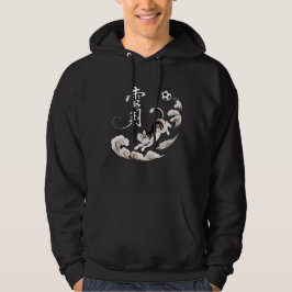 Artistic Japanese Cat Soccer Gift for Anime & Spor Hoodie