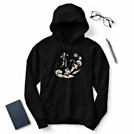 Artistic Japanese Cat Soccer Gift for Anime & Spor Hoodie