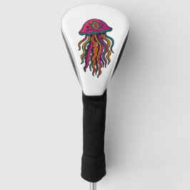 Artistic Jellyfish Driver Head Cover Golf Headcover