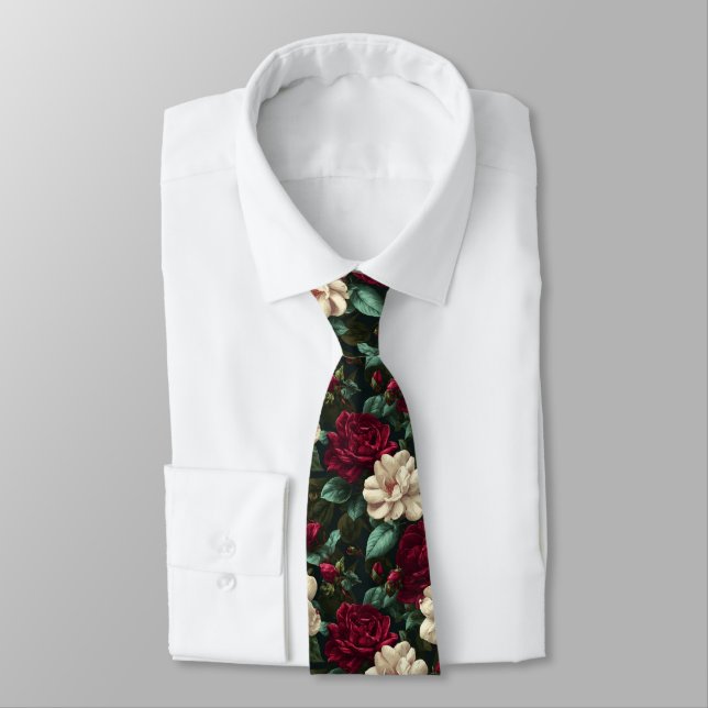 Artistic Mens Accessories Gardenias Flower Krawatte (Gebunden)